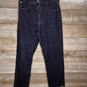 Everlane the Way-High Jeans dark wash button fly size 28 slight crop